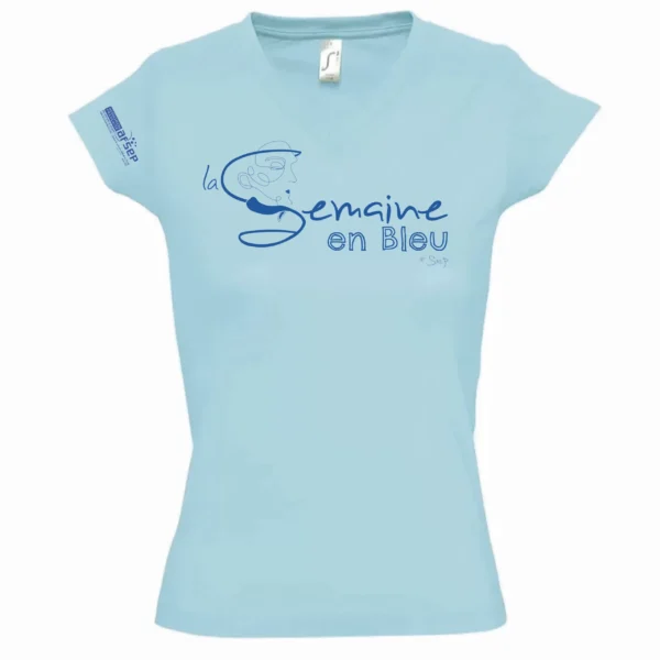 T-Shirt Semaine en Bleu - Femme